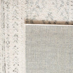 SAFAVIEH Area Rug 6x9 - Tulum Collection - Ivory & Grey, Moroccan Boho Tribal Design, Non-Shedding & Easy to Clean, Ideal for Living Room, Bedroom, Dining Space (TUL272A)