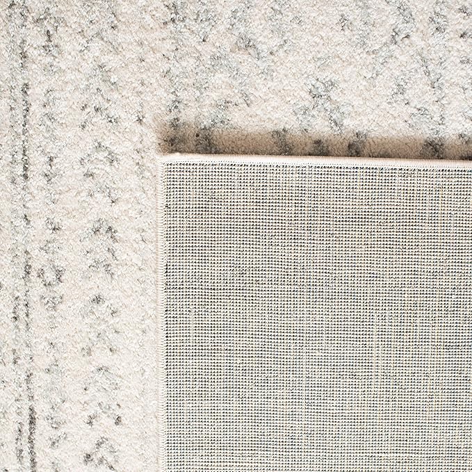 SAFAVIEH Tulum Collection Accent Rug - 2' x 4', Ivory & Grey, Moroccan Boho Tribal Design, Non-Shedding & Easy to Clean, Ideal for Front Door, Kitchen, Entryway, Foyer (TUL272A)