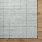 Mark&Day Wool Rugs, 6x9 Ishaq Cottage Metallic - Silver Area Rug, Grey Silver Carpet for Living Room, Bedroom or Kitchen (6' x 9')