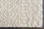 Livabliss Hapsburg Moroccan Shag Area Rug, 6'7" Round, Beige