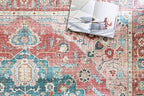 Loloi II Skye Collection SKY-05 Brick/Ocean 2'-3" x 3'-9" Accent Rug