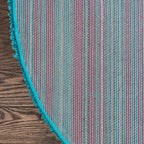 Unique Loom Solid Shag Collection Area Rug (3' 3" x 5' 3" Oval, Turquoise)