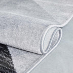Well Woven Dulcet Bingo Grey Modern Geometric 7'10" x 9'10" Area Rug