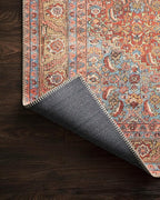 Loloi Loren Collection LQ-06 Red/Multi 3'-6" x 5'-6" Accent Rug