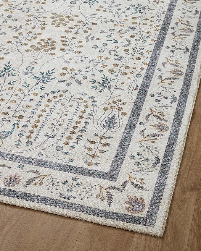 Loloi Rifle Paper Co. Maison Collection MAO-05 Wisteria Cream 2'-3" x 3'-9", .19" Pile Height, Accent Rug