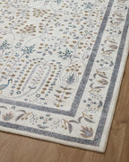 Loloi Rifle Paper Co. Maison Collection MAO-05 Wisteria Cream 5'-0" x 5'-0", .19" Pile Height, Round Area Rug