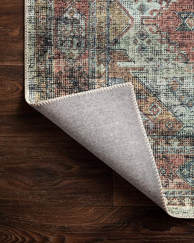 Loloi II Skye Collection SKY-06 Apricot/Mist 5'-0" x 7'-6" Area Rug