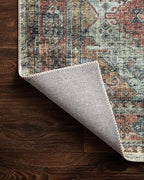 Loloi Skye Collection SKY-06 Apricot/Mist 6'-0" x 6'-0" Round Area Rug