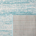 SAFAVIEH Adirondack Collection Area Rug - 4' Square, Aqua & Ivory, Modern Ombre Design, Non Shedding & Easy to Clean, Ideal for Living Room, Bedroom, Office, Dining Space (ADR113J)