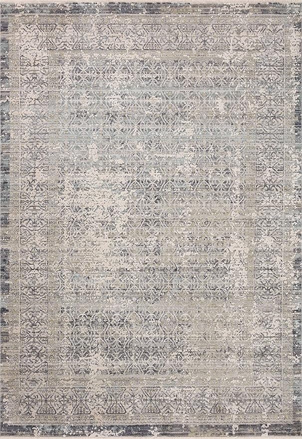 Loloi Amber Lewis Alie Collection ALE-04 Sky/Stone 2'-3'' x 3'-10'', .13'' Pile Height, Accent Rug