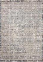 Loloi Amber Lewis Alie Collection ALE-04 Sky/Stone 2'-7'' x 10'-0'', .13'' Pile Height, Runner Rug