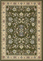 Unique Loom Sialk Hill Collection Area Rug - Washington (7' 1" x 10' Rectangle Green/Hunter Green)