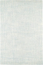 Dash and Albert Crosshatch Wool Area Rug - 6' x 9' Sky Blue Solid Hand Micro Hooked Accent Rug - Durable, High Traffic Areas Bedroom, Hallway, Stairs