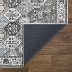 Bloom Rugs Caria Washable Non-Slip 6x9 Rug - Beige/Olive Traditional Area Rug for Living Room, Bedroom, Dining Room, and Kitchen - Exact Size: 6' x 9'