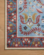 Loloi Rifle Paper Co. Canopy Collection CNP-03 Red/Blue 2'-3" x 3'-9" Accent Rug