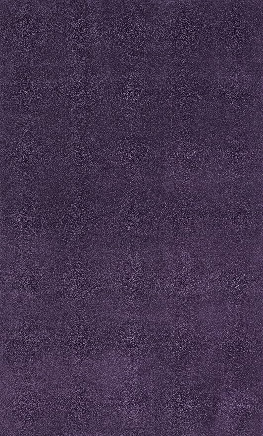 JONATHAN Y Haze Solid Low-Pile Purple Indoor Area Rug 8x10, Coastal,Bohemian,Minimalist,Classic, Easy-Cleaning for Living Room,Bedroom,Kitchen,Pet Friendly,Non-Shedding (SEU100N-8)