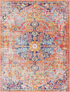 Livabliss Odelia Vintage Bohemian Area Rug,9' x 12'6",Pink/Orange