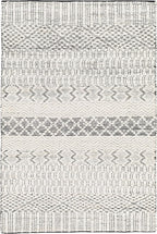 Mark&Day Area Rugs, 6x9 Greensburg Global Cream Area Rug, Cream Grey Carpet for Living Room, Bedroom or Kitchen (6' x 9')