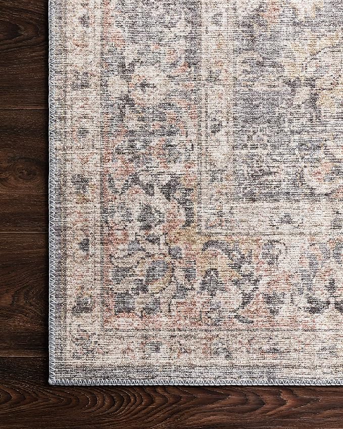 Loloi Skye Collection SKY-01 Grey/Apricot 2'-0" x 5'-0" Accent Rug