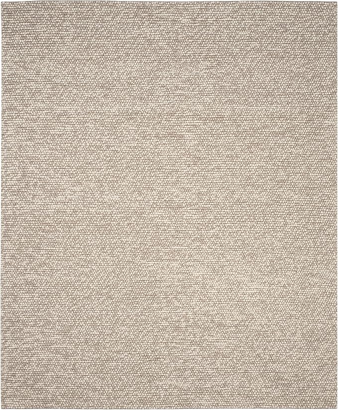 SAFAVIEH Area Rug 10x14 - Natura Collection - Large - Beige, Handmade Wool Blend, Textured Design, Ideal for Living Room, Bedroom, Dining Space (NAT620B)