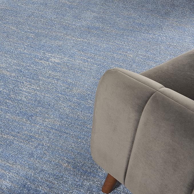 Nourison Home Nourison Essentials Blue Grey 7' x 10' Area Rug - Easy Clean, Non Shedding, Bed Room, Living Room, Dining Room, Kitchen (7' x 10')