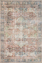 Loloi Loren Collection LQ-14 Brick/Multi 2'-6" x 7'-6" Runner Rug