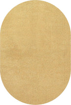 Eyely UES100B-5OV Supersoft Haze Solid Low-Pile Indoor Area Rug, Coastal, Bohemian, Minimalist, Classic, Casual for Bedroom,Kitchen,Living Room,Non Shedding,Easy-Washing, Yellow, 5 X 8 Oval