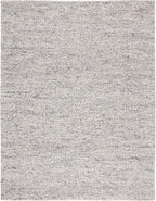 SAFAVIEH Area Rug 9x12 - Natura Collection - Large - Light Grey & Ivory, Handmade Wool Blend, Textured Design, Ideal for Living Room, Bedroom, Dining Space (NAT620G)