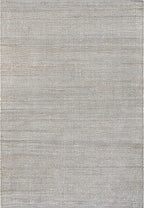Nuloom Elfriede Handmade, Grey/Ivory, 6' Round, Jute & Cotton, Textured and Earthy, High Traffic, Stain Resistant, Easy Clean, Durable Area Rug for Bedroom, Living Room, Dining, Entryway