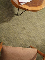 Hand Knotted Loom Wool ECO-Friendly Area Rugs - 10'x10', Octagon, Green Color, Solid Plain Design, High Pile Handmade Anti Skid Area Rugs for Living Room, Bed Room (L00111)