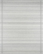Mark&Day Wool Rugs, 9x12 Janmichael Solid and Border Gray Area Rug, Grey Ivory Carpet for Living Room, Bedroom or Kitchen (8'10" x 12')