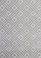 Abani Modern Grey Geometric Striped Chevron 7'9" X 10'2" Area Rug Rugs Nova Collection - Eclectic Pattern Accent Rug