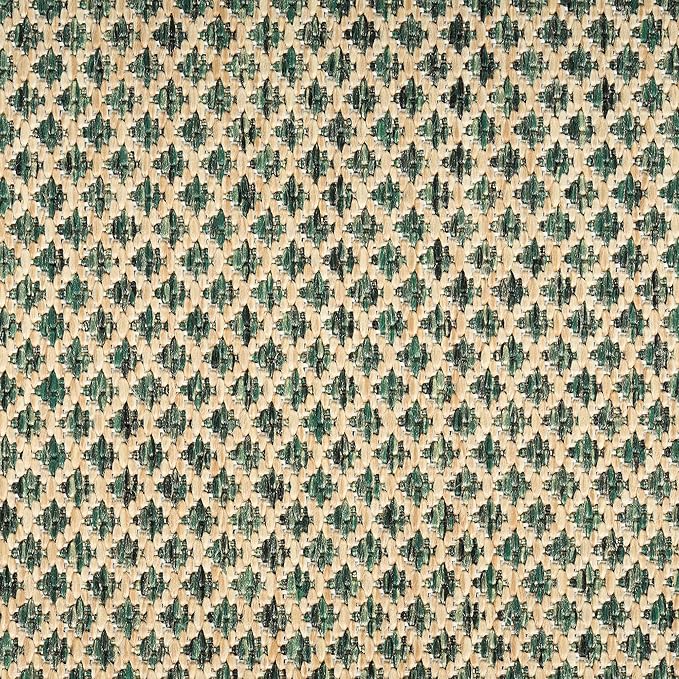Nourison Home Courtyard Green 6' x 9' Area Rug - Easy Clean, Non Shedding, Bed Room, Living Room, Dining Room, Kitchen (6' x 9')