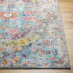 Livabliss Odelia Vintage Bohemian Runner Area Rug,2'7" x 7'3",Aqua