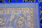 Unique Loom Sialk Hill Collection Area Rug - Washington (6' x 9' Rectangle Dark Blue/Black)