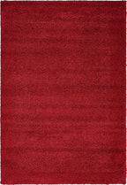 Unique Loom Solo Collection Area Rug - Calabasas (5' 3" x 7' 7" Rectangle, Red)