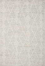 Loloi Kamala Collection KAM-02 Ivory/Silver 2'-3" x 3'-10" Accent Rug
