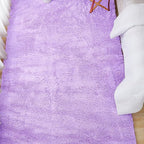 Andency Purple Soft Area Rugs for Living Room Bedroom, 4x6 Fluffy Shaggy Bedside Rug, Non-Slip Large Shag Fuzzy Plush Carpets for Bedroom Kids Dorm Nursery Home Decor Aesthetic