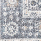 Nourison Home Astra Machine Washable Dark Blue 7'10" x 10' Area Rug - Easy Clean, Non Shedding, Bed Room, Living Room, Dining Room, Kitchen (8' x 10')