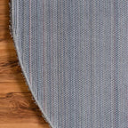 Unique Loom Solid Shag Collection Area Rug (5' 1" x 8' Oval, Cloud Gray)