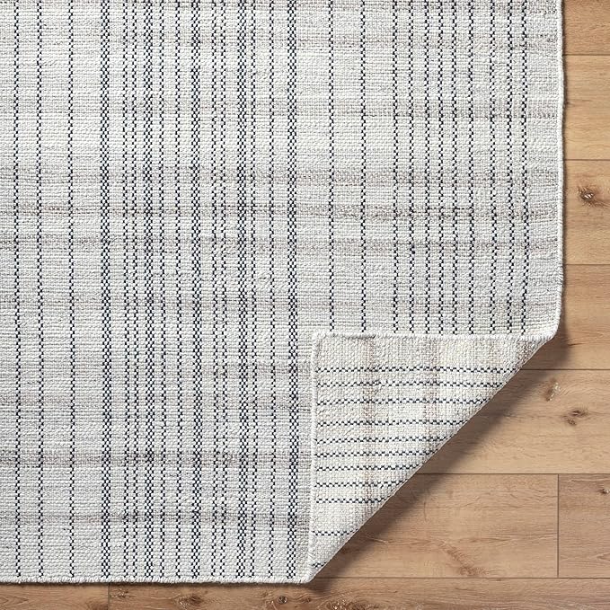 Mark&Day Wool Rugs, 2x3 Ishaq Cottage Slate Area Rug, Grey Silver Carpet for Living Room, Bedroom or Kitchen (2' x 3')