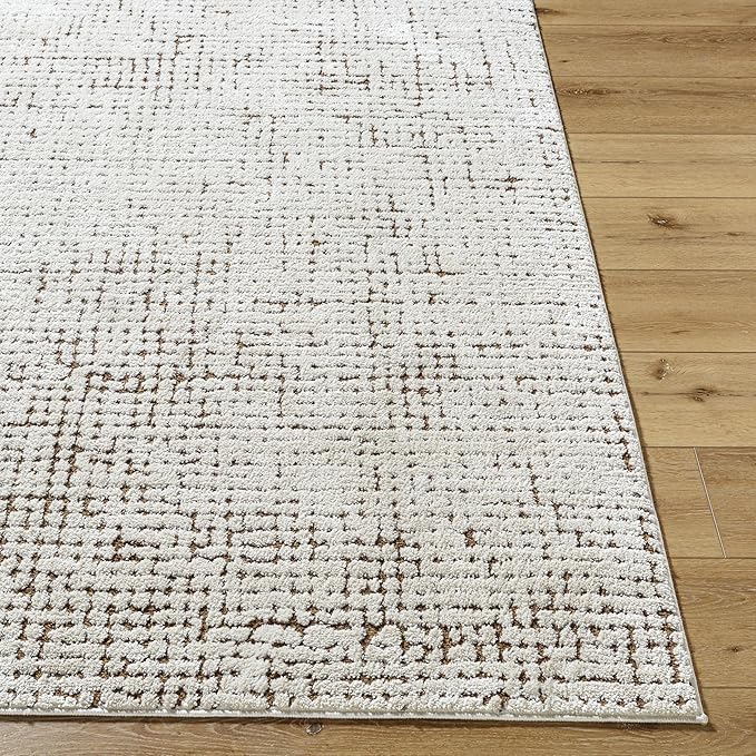 Livabliss x Our PNW Home Cascade Minimalist Area Rug, 9'2" x 12', Brown