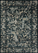 Loloi Rifle Paper Co. Laurel Collection LAU-05 Navy/Multi 5'-3" x 7'-8" Area Rug