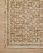 Loloi Chris Loves Julia Judy Collection JUD-07 Natural/Ivory 2'-6" x 7'-6" Runner Rug