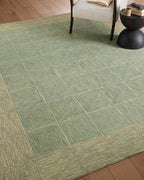 Loloi Chris Loves Julia Francis Collection FRA-02 Green/Natural 5'-0" x 7'-6" Area Rug