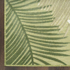 Nourison Home Suncoast Green 4' x 6' Area Rug - Easy Clean, Non Shedding, Bed Room, Living Room, Dining Room, Kitchen (4' x 6')
