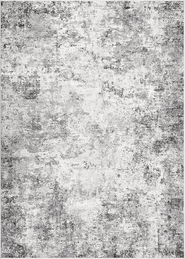 Area Rug Living Room Rugs-Washable Neutral Modern Abstract Soft Thin Large Rug Indoor Floor No Slip Rug Carpet for Bedroom Under Dining Table Home Office Decor-Grey-10'x 13'(Rectangular)