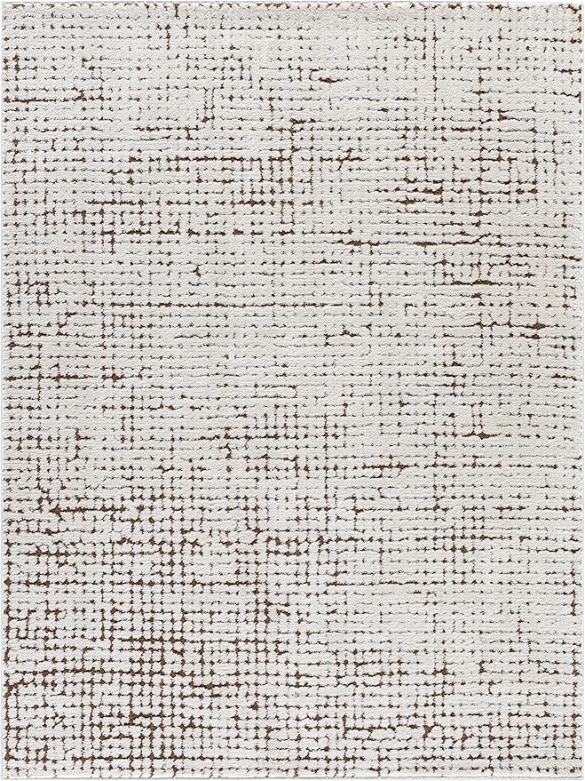 Livabliss x Our PNW Home Cascade Minimalist Area Rug, 5'3" x 7', Brown
