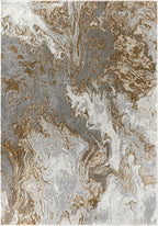 LUXE WEAVERS Marble Swirl Abstract Area Rug, Gray 8x10