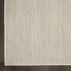 Nourison Home Courtyard Ivory Silver 2'2" x 10' Area Rug - Easy Clean, Non Shedding, Bed Room, Living Room, Dining Room, Kitchen (10' Runner)